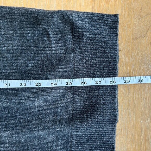 J Crew Sweater Mens Large Gray Shawl Collar Wool Blend Pullover Rib Knit Casual - Picture 9 of 9